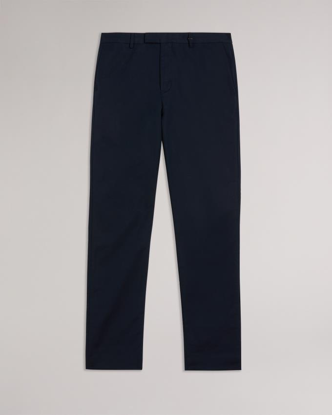 Pantalon Chino Ted Baker Irvine Slim Fit Smart Bleu Marine Homme | ROP-60581399